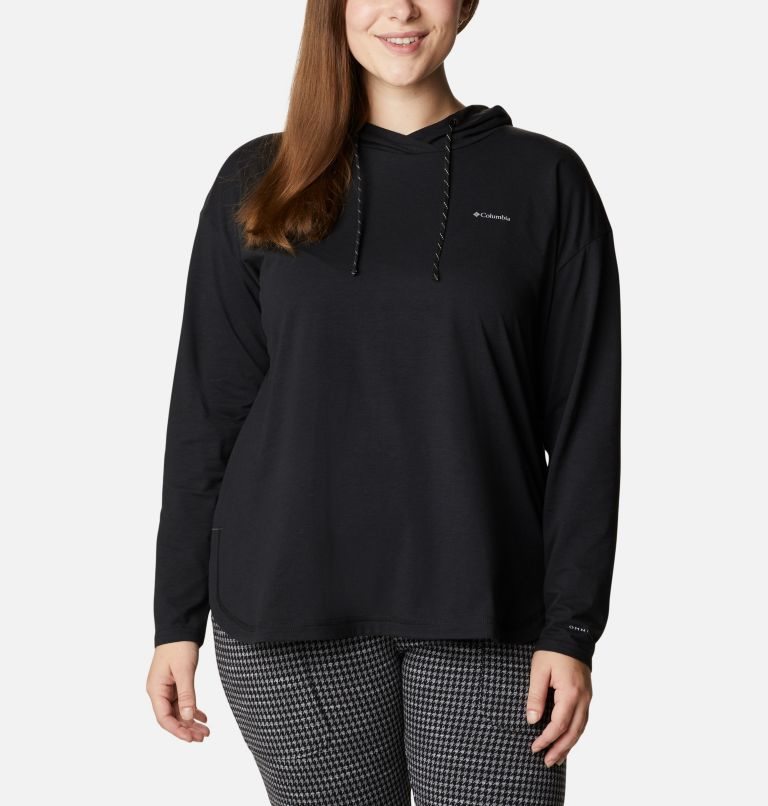 Columbia Sun Trek Pullover Hettegensere Dame Svarte | Plus Size 62579T